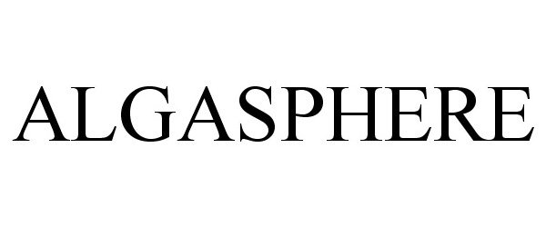Trademark Logo ALGASPHERE