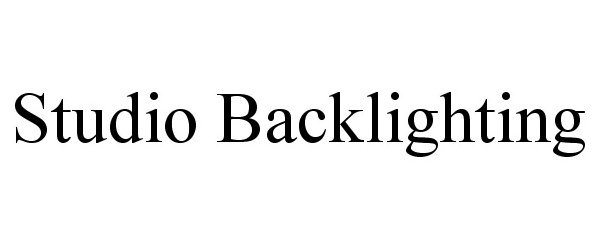 Trademark Logo STUDIO BACKLIGHTING