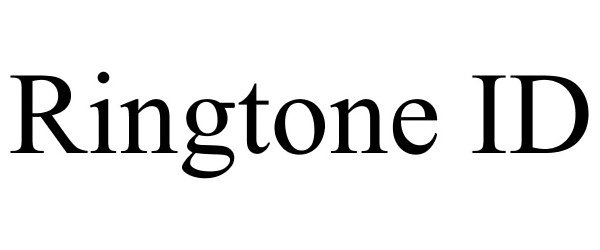 Trademark Logo RINGTONE ID