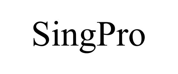 Trademark Logo SINGPRO