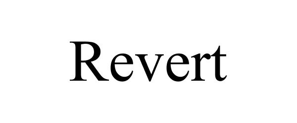 Trademark Logo REVERT