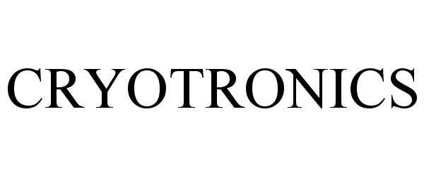 Trademark Logo CRYOTRONICS