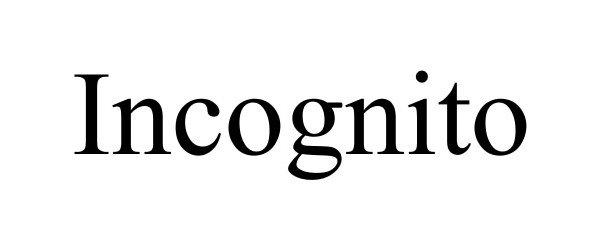 Trademark Logo INCOGNITO