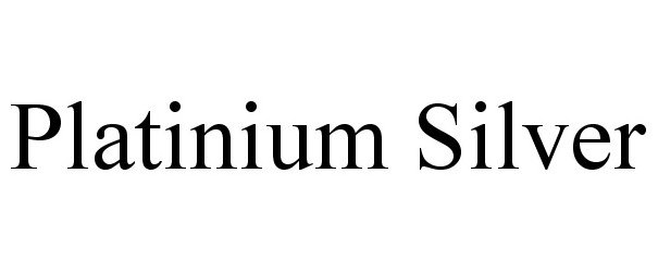 Trademark Logo PLATINIUM SILVER
