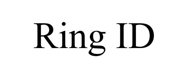 Trademark Logo RING ID