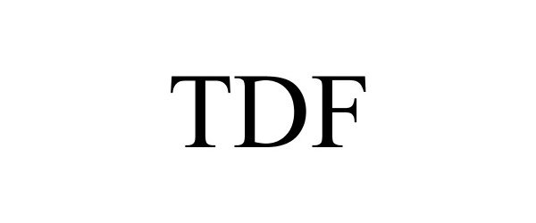 Trademark Logo TDF