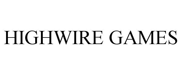 Trademark Logo HIGHWIRE GAMES