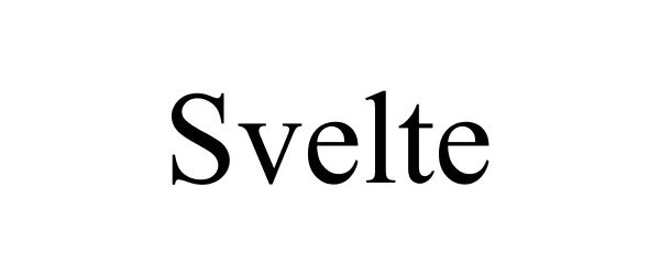 Trademark Logo SVELTE