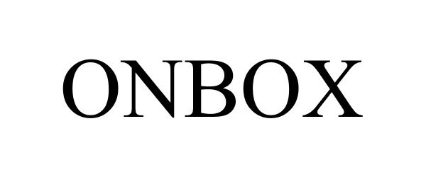 Trademark Logo ONBOX