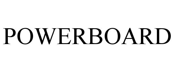 Trademark Logo POWERBOARD