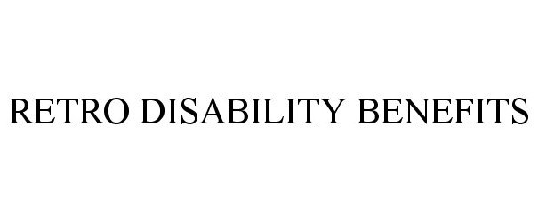 Trademark Logo RETRO DISABILITY BENEFITS