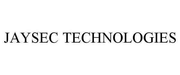 Trademark Logo JAYSEC TECHNOLOGIES