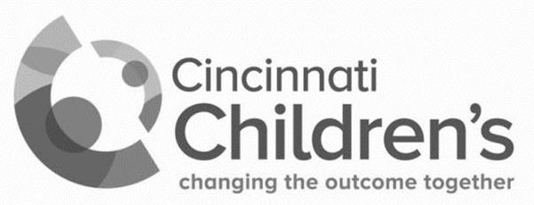 Trademark Logo CINCINNATI CHILDREN'S CHANGING THE OUTCOME TOGETHER