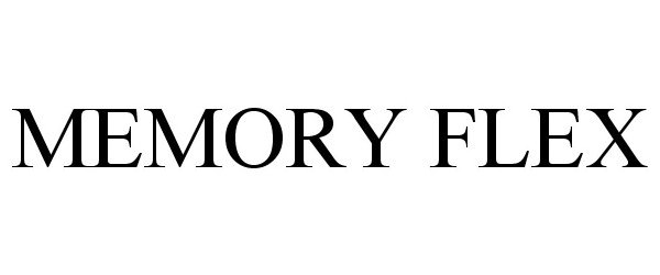 Trademark Logo MEMORY FLEX
