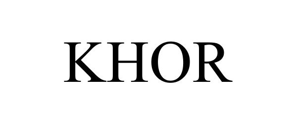 Trademark Logo KHOR