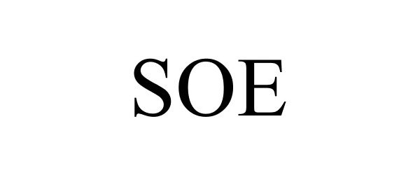 Trademark Logo SOE