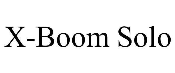 Trademark Logo X-BOOM SOLO