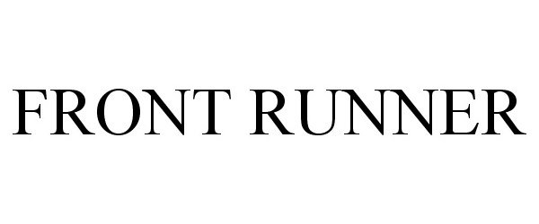 Trademark Logo FRONT RUNNER