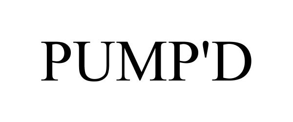 Trademark Logo PUMP'D