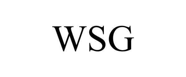 Trademark Logo WSG