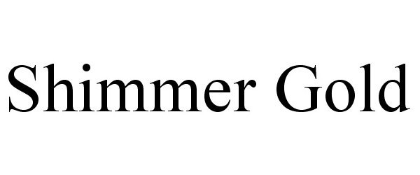 Trademark Logo SHIMMER GOLD