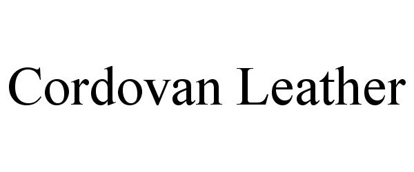 Trademark Logo CORDOVAN LEATHER