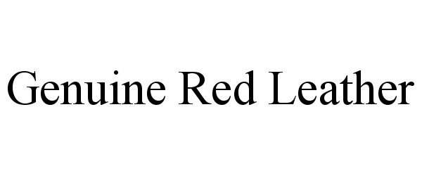 Trademark Logo GENUINE RED LEATHER