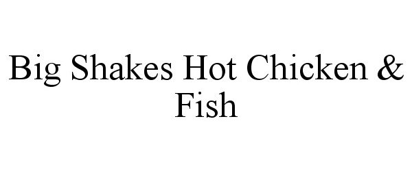  BIG SHAKES HOT CHICKEN &amp; FISH