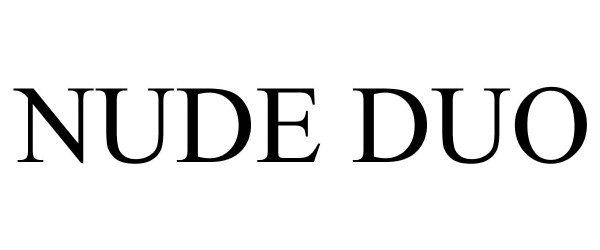 Trademark Logo NUDE DUO