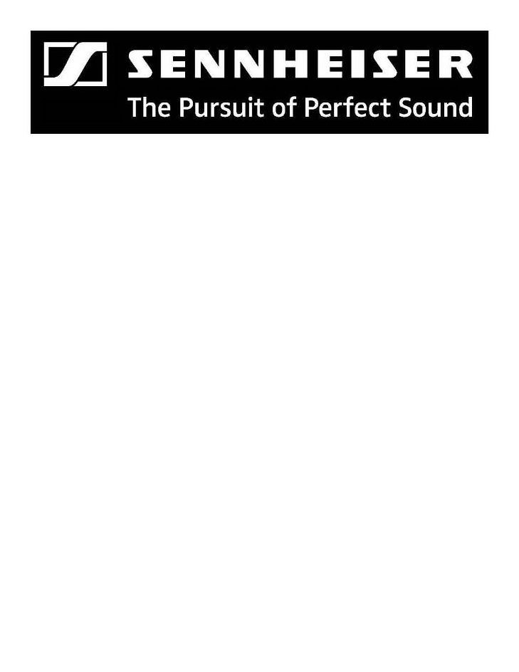 Trademark Logo S SENNHEISER THE PURSUIT OF PERFECT SOUND