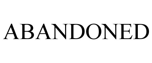 Trademark Logo ABANDONED