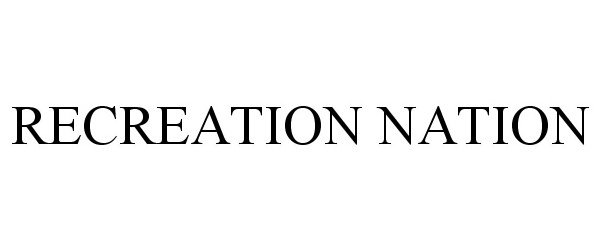 Trademark Logo RECREATION NATION