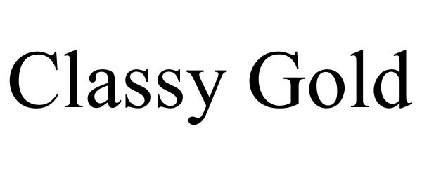 Trademark Logo CLASSY GOLD