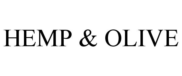 Trademark Logo HEMP &amp; OLIVE