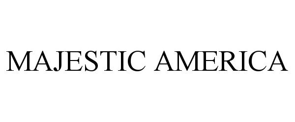 Trademark Logo MAJESTIC AMERICA