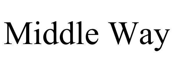 Trademark Logo MIDDLE WAY