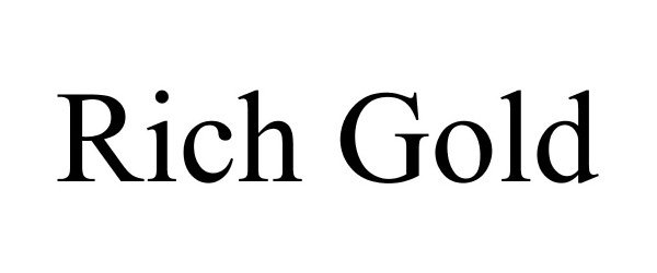 Trademark Logo RICH GOLD