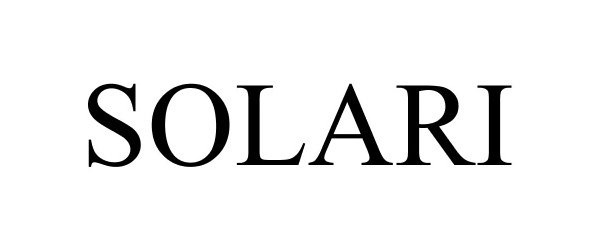 Trademark Logo SOLARI