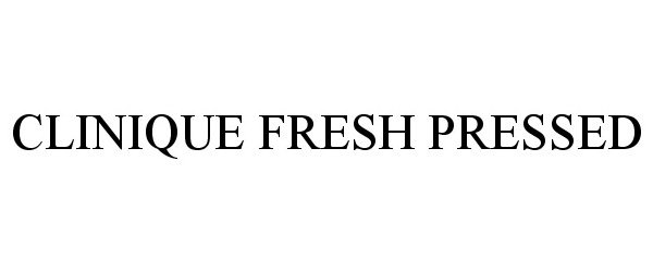 Trademark Logo CLINIQUE FRESH PRESSED