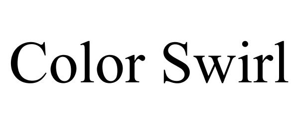 Trademark Logo COLOR SWIRL