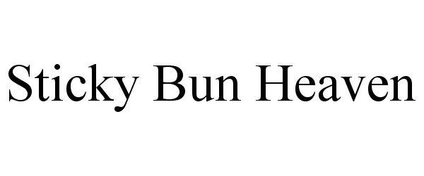 Trademark Logo STICKY BUN HEAVEN