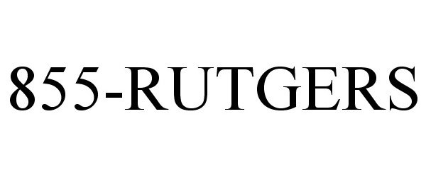 Trademark Logo 855-RUTGERS