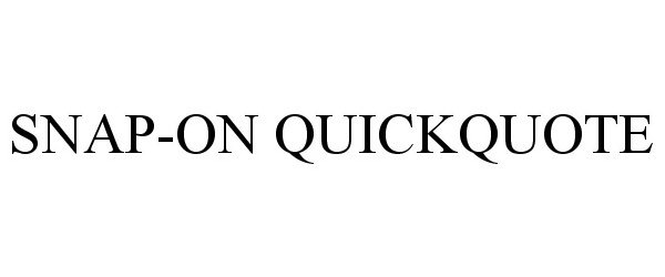 Trademark Logo SNAP-ON QUICKQUOTE