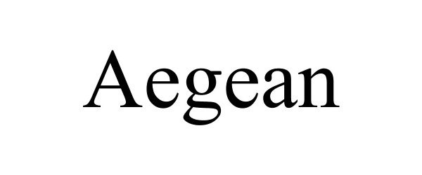 Trademark Logo AEGEAN