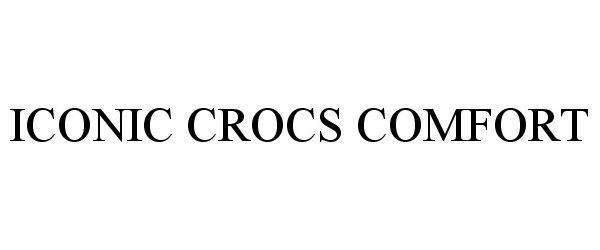  ICONIC CROCS COMFORT