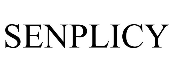 Trademark Logo SENPLICY