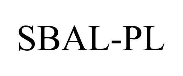 Trademark Logo SBAL-PL