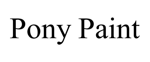 Trademark Logo PONY PAINT