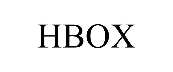 Trademark Logo HBOX
