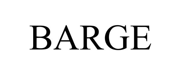Trademark Logo BARGE